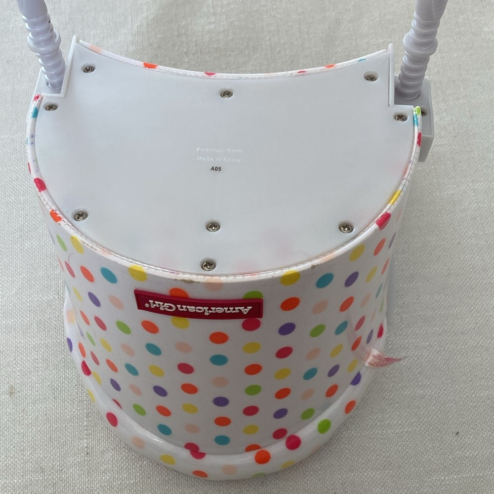AMERICAN GIRL | Doll Treat Seat - Polka Dot Doll Clip-on Booster Seat - Picture 6 of 16
